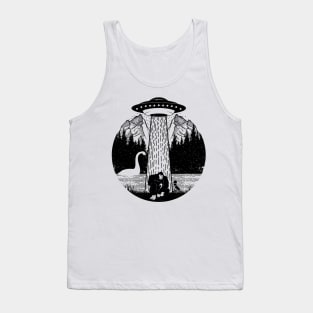 Bigfoot Ufo Abduction Alien Loch Ness Monster Tank Top